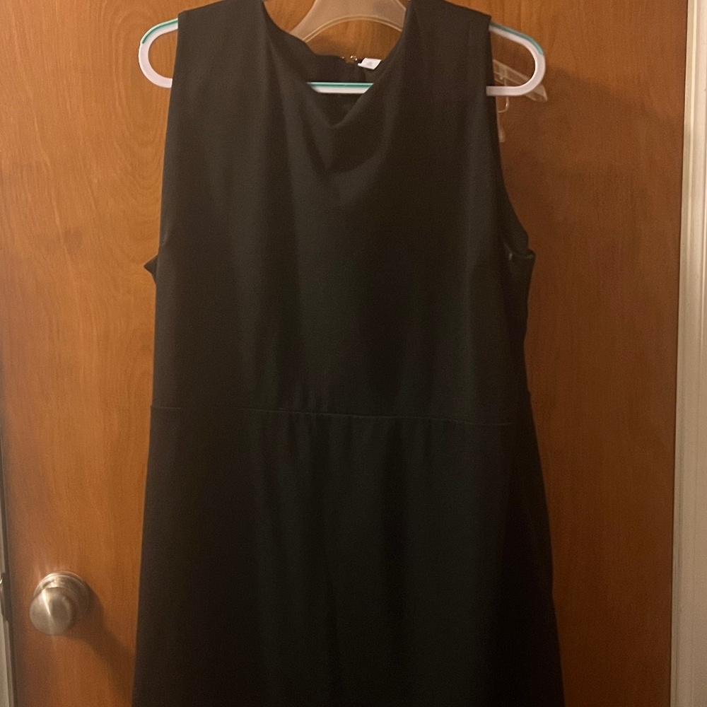 Black sheath dress